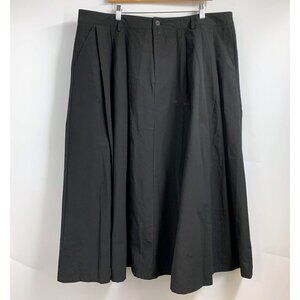 Cider Women's Pleated Front‎ Midi Belted Slowing Skirt Size 3XL NWT